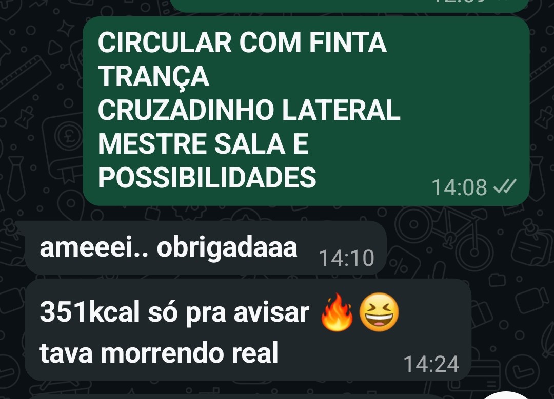 Aluna da Kasa da Dança comentando sobre a energia da aula de samba